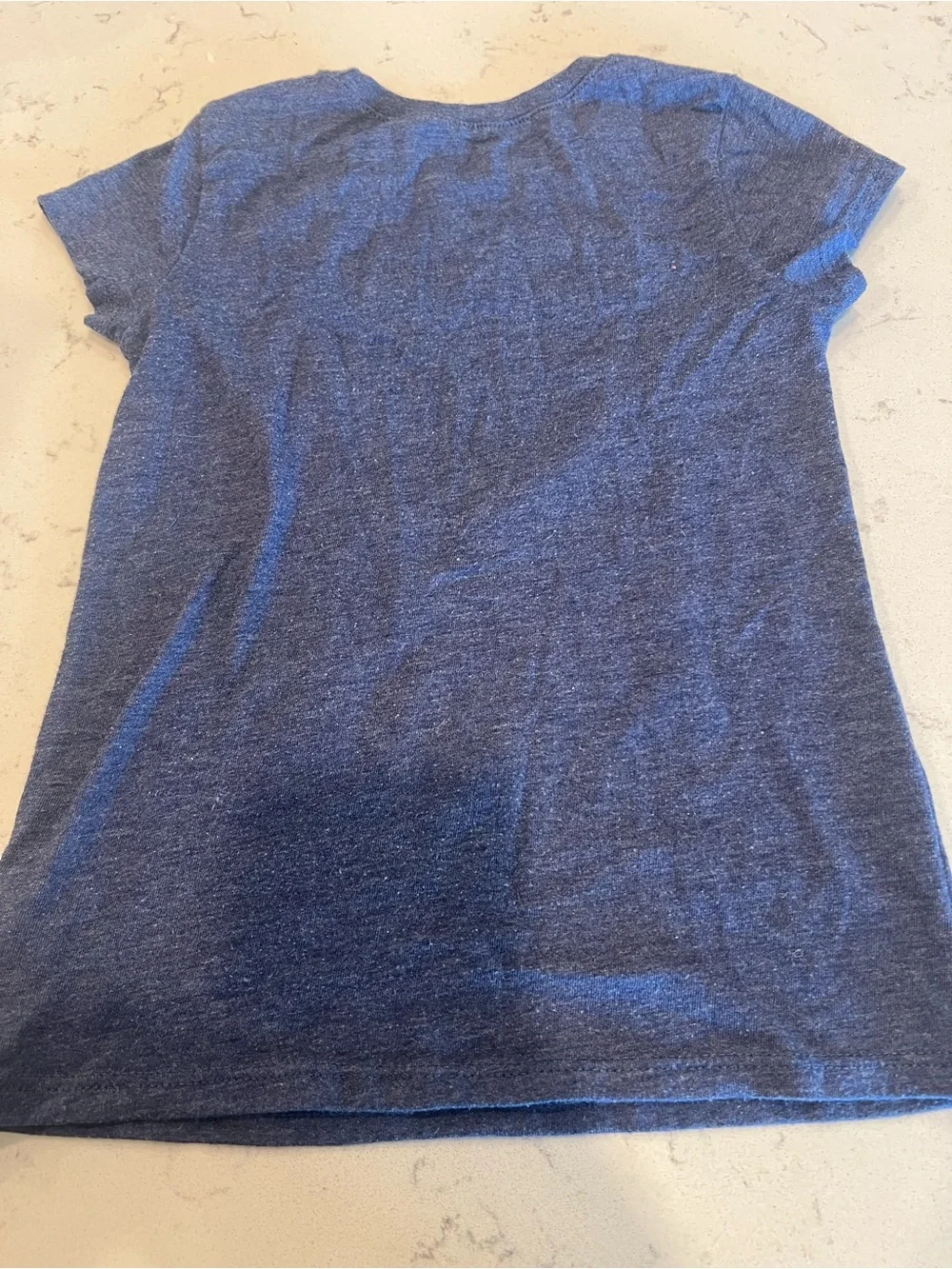 Children’s Place Girls Blue Tee with Gold “Dance” Graphic - Small 5/6